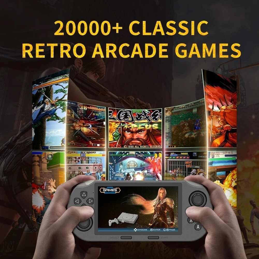 SF3000 Retro Handheld Game Console 4.5″ IPS Screen Built-in 20000+ Classic Games