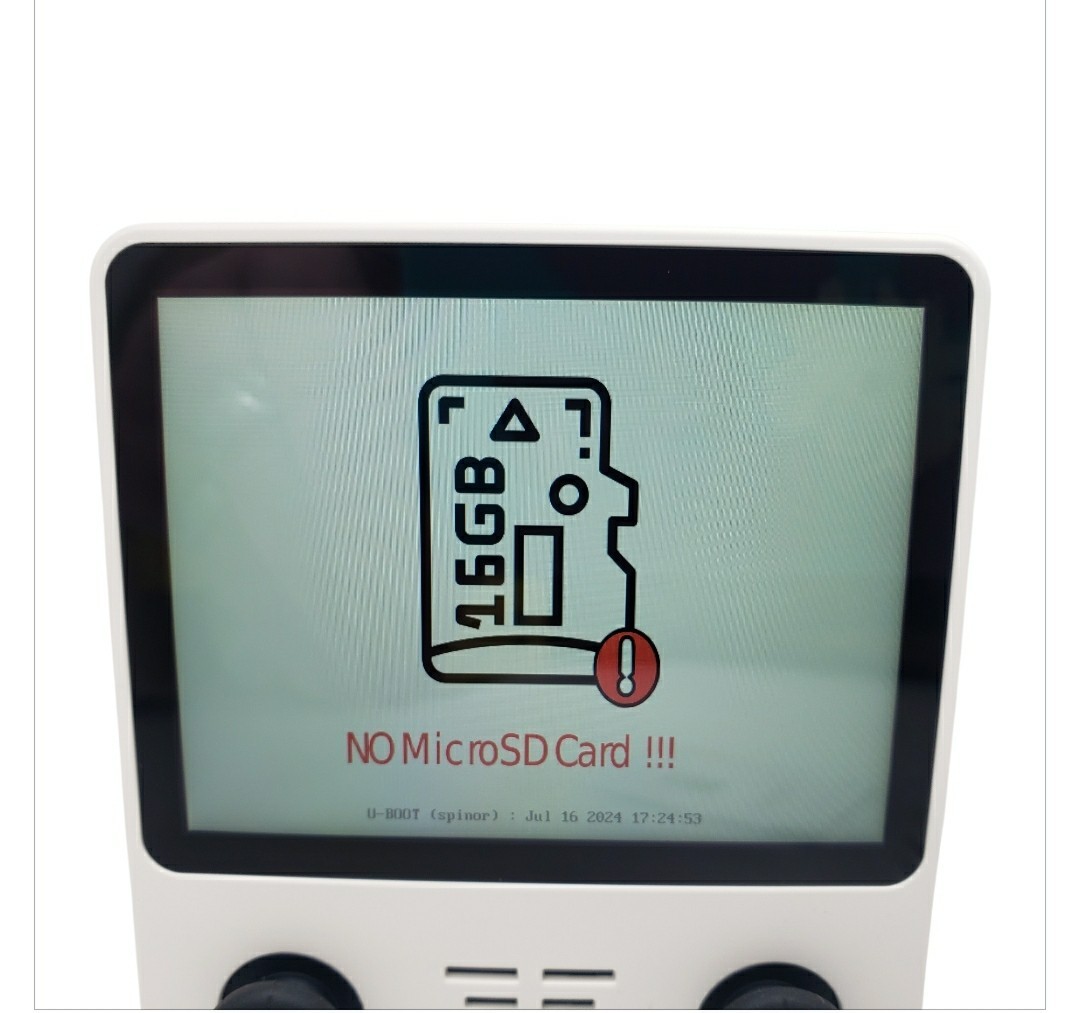 Powkiddy RGB20S Handheld Retro Game Console White TESTED WORKS No SD Card /Games