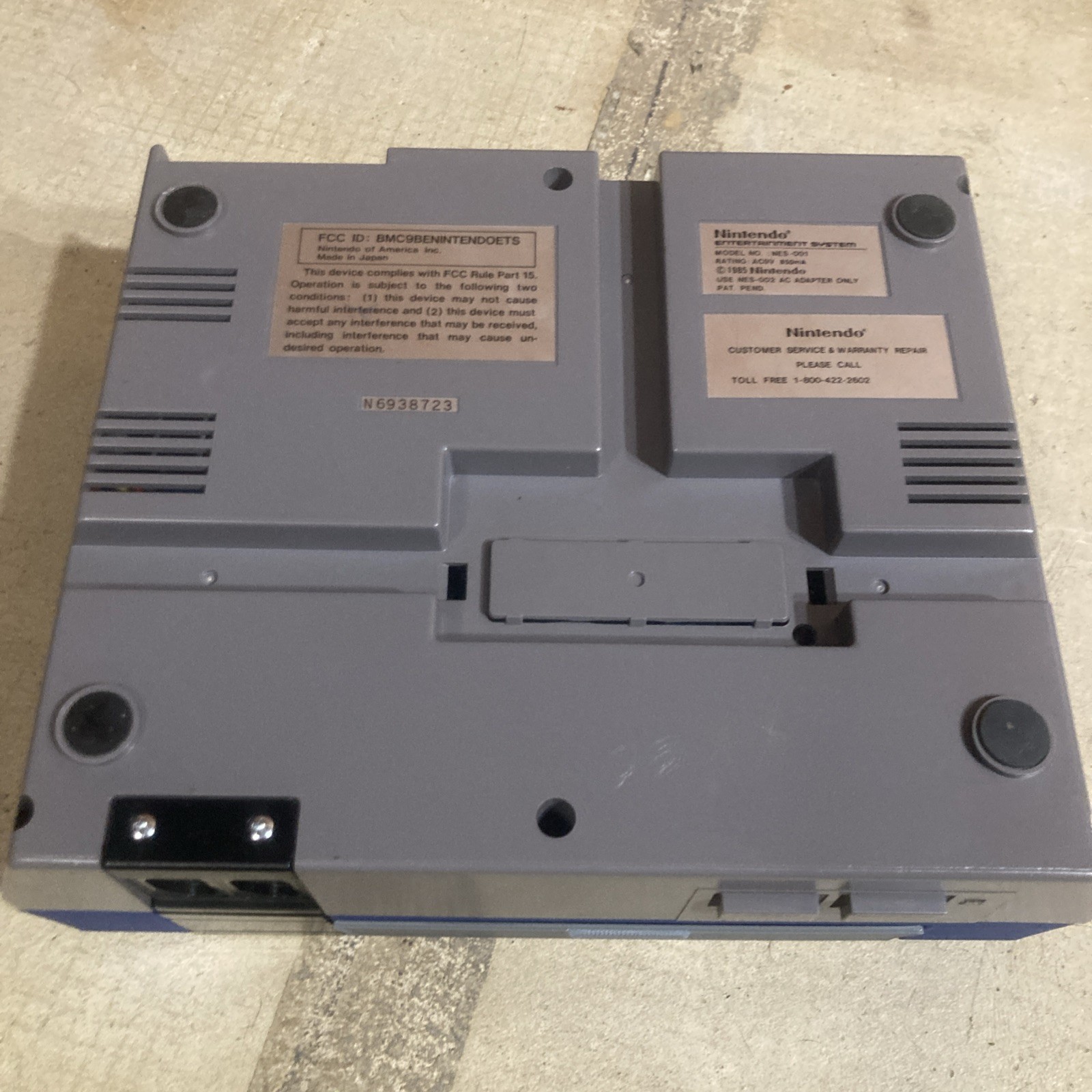 Original Nintendo NES-001 Console Only NEW 72 Pin TESTED & WORKING with 7 games