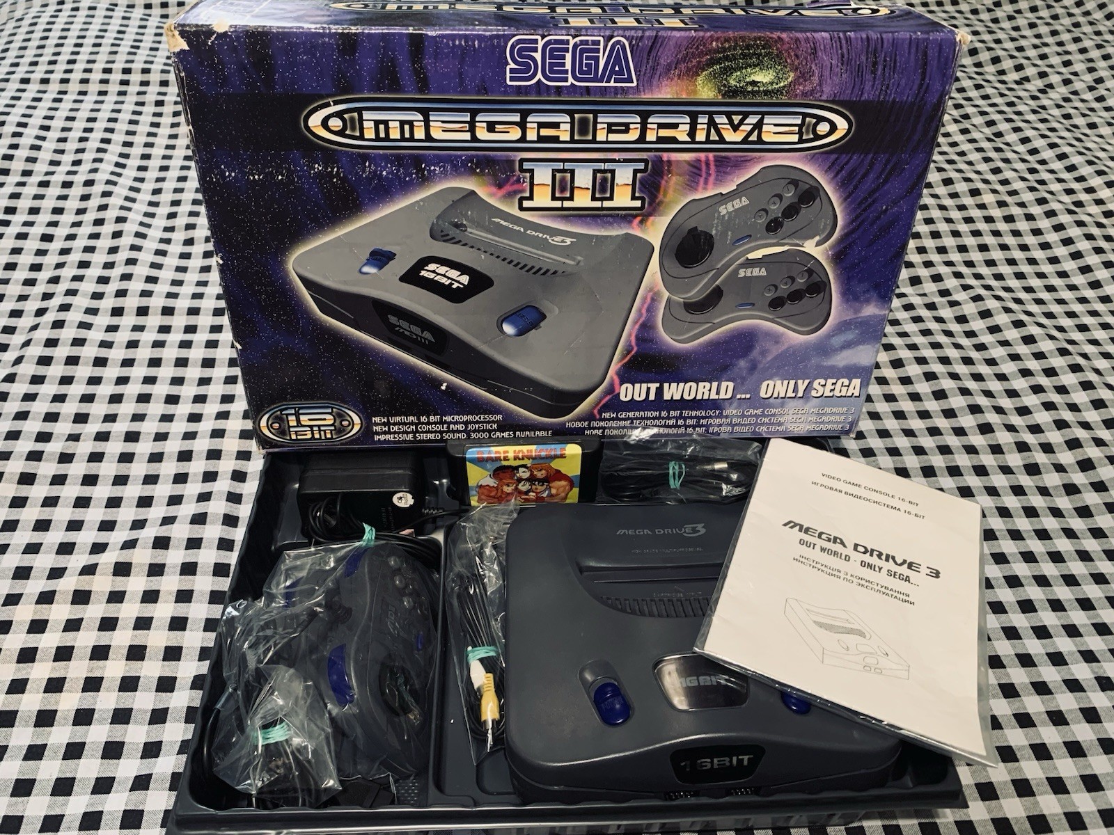 Sega Mega Drive 3 (Сега) 16-bit Clone (MD) Collectible Game Console (Rare)