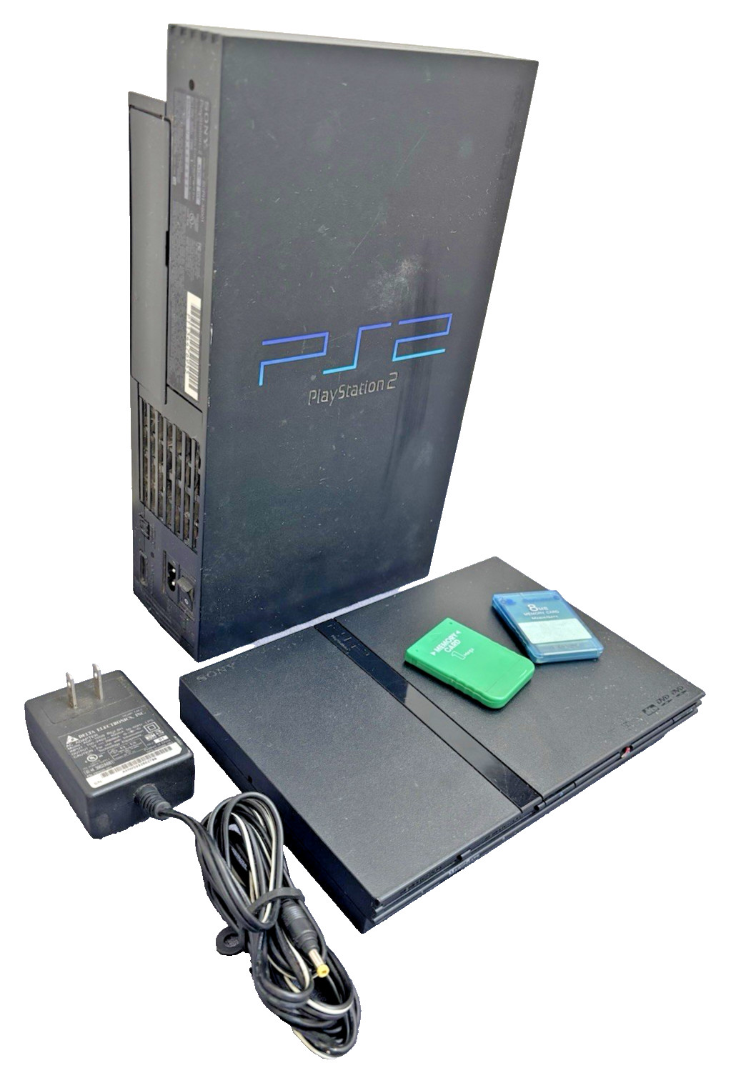 Sony PlayStation 2 PS2 Fat SCPH-30001 & Slim SCPH-77001 Console LOT Untested