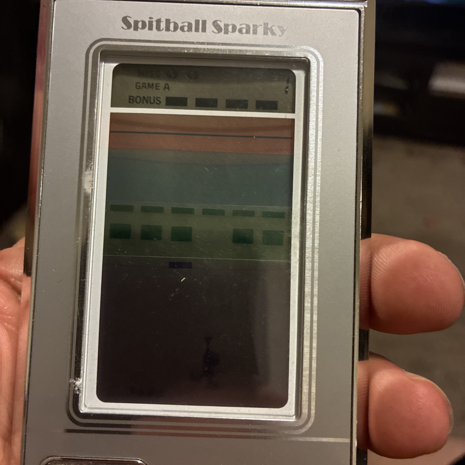Nintendo Game & Watch Spitball Sparky BU-201 Super Color RARE Vintage 1984 Works