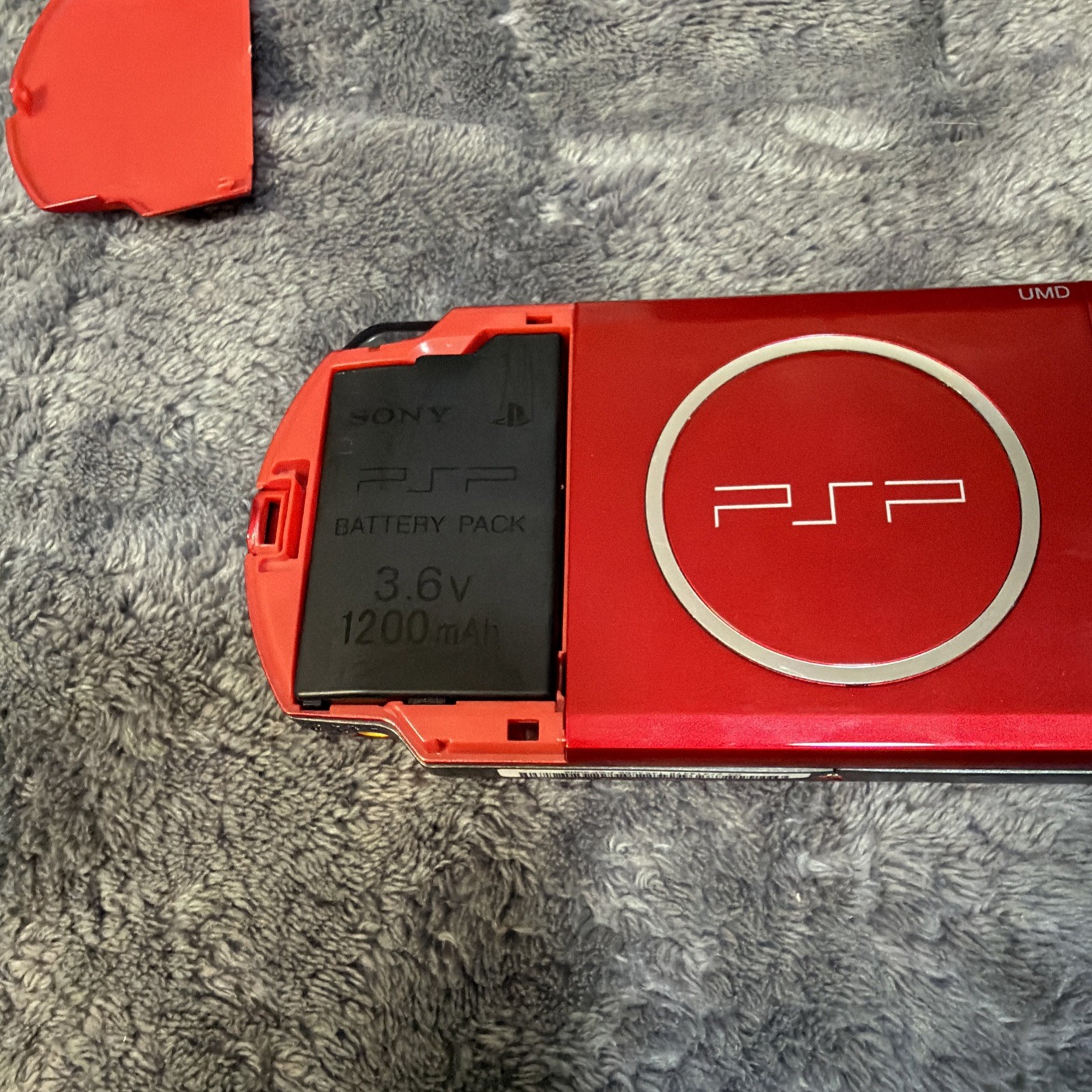 Sony PSP 3000 RED UMD DRIVE NOT WORKING 128 Gb Micro Sd CARD included