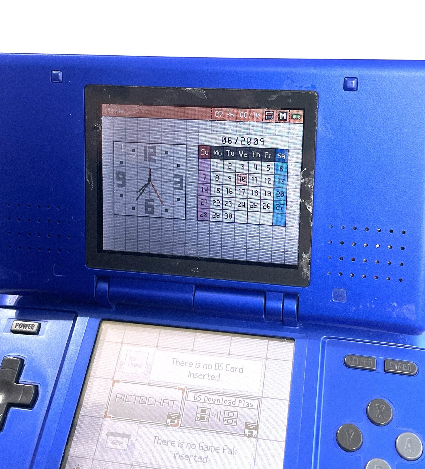 Nintendo DS Original NTR-001 Console w/ Soft Case & Charger *READ DESCRIPTION*