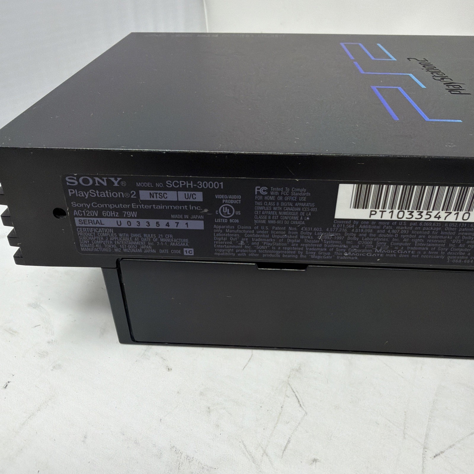 Sony PlayStation 2: Fat Console (SCPH-30001) w/FFX, 1 OEM DualShock 2, 1 Mascara