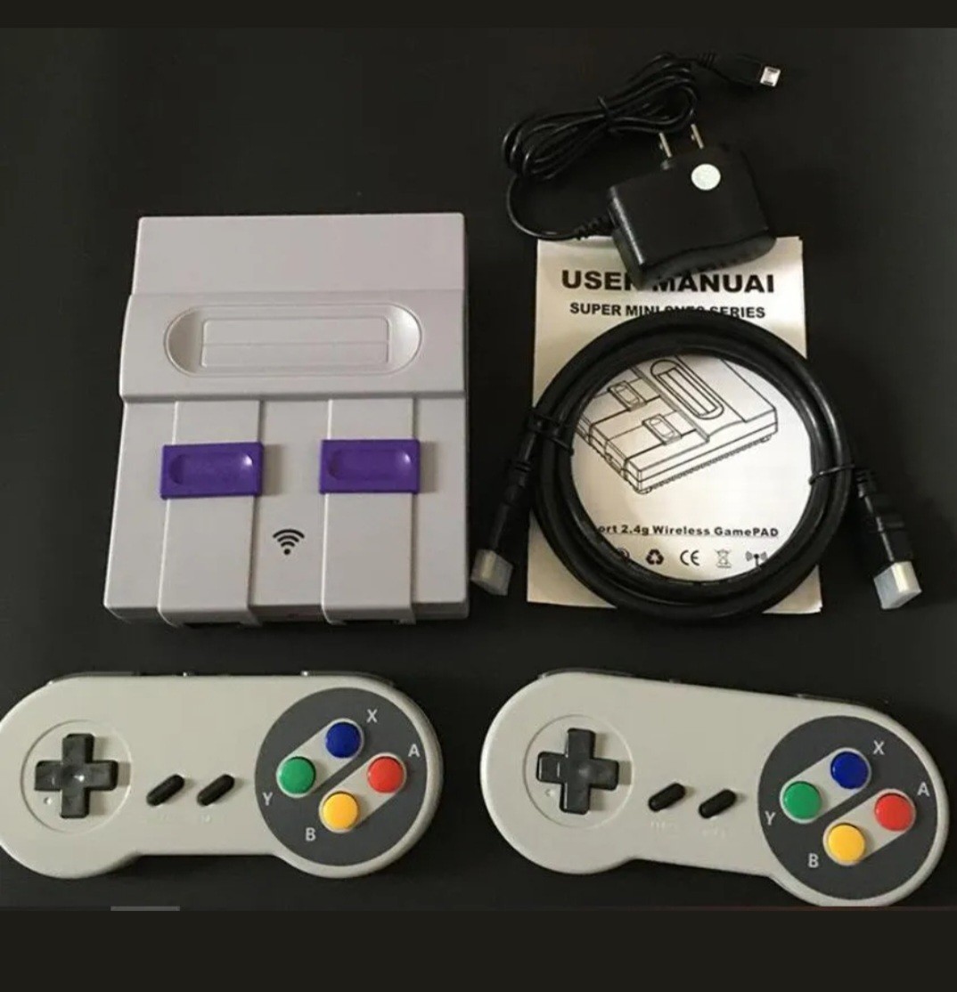 Super Mini SNES SN-02 retro NES hdmi TV game console w/ 821 classic games NEW