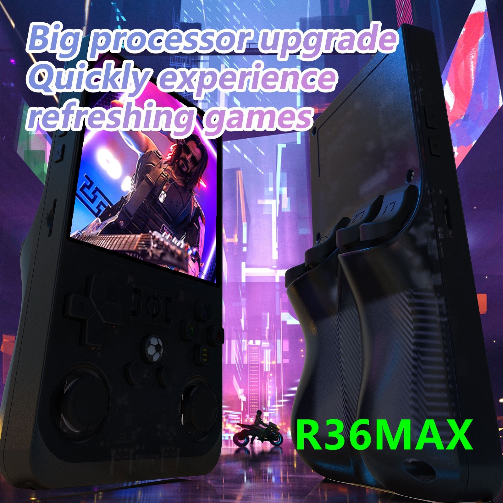 128GB,R36MAX Handheld Game Console 4.0 Inch IPS Screen,22000+ Games, Video Games