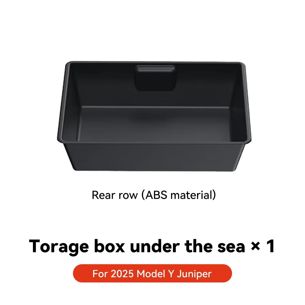 For Tesla Model Y Juniper 2025 Under Seat ABS With a lid Storage Box Drawer Hold