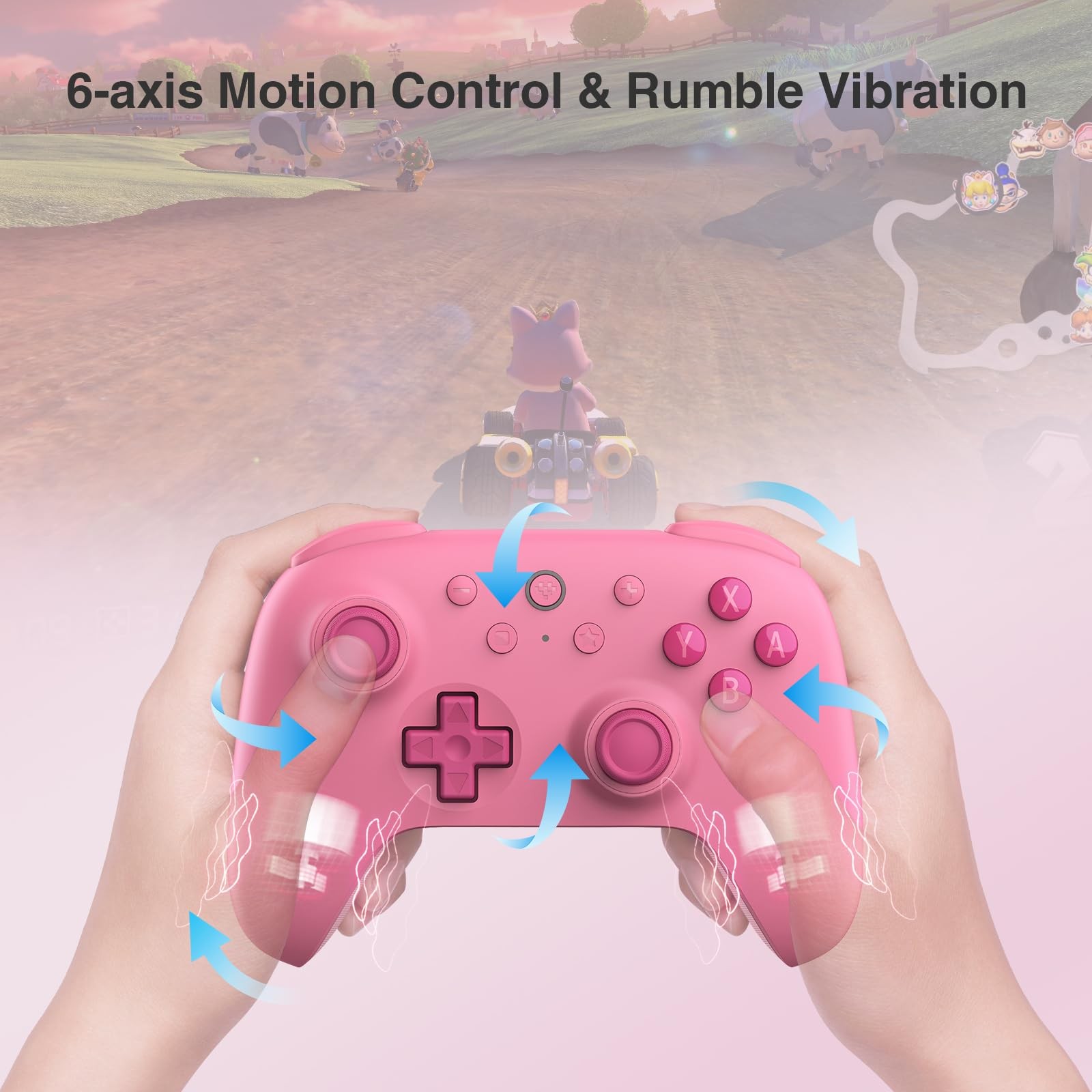 8Bitdo Ultimate 2C Bluetooth Controller (Hall Effect Joystick Update) – Pink