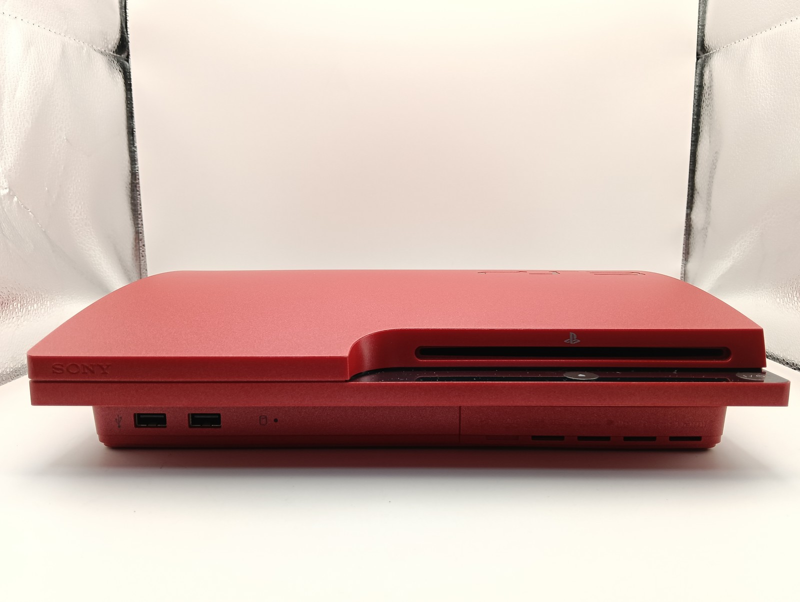 PS3 Slim Console CECH-3000B Scarlet Red 320GB Sony PlayStation 3 Tested Working