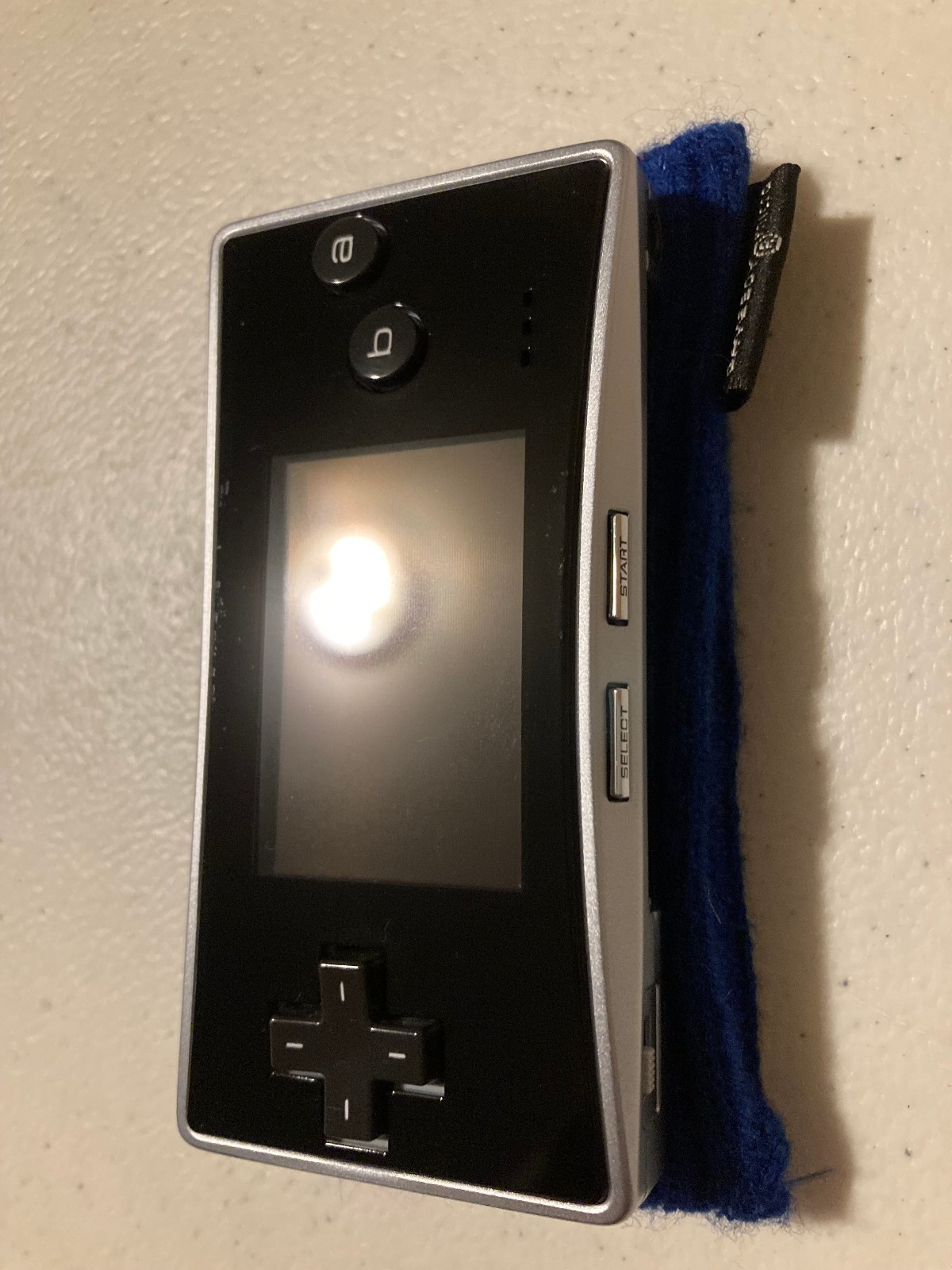 Nintendo Gameboy Micro Advance GBA Black/Silver with charger + case and sleeves