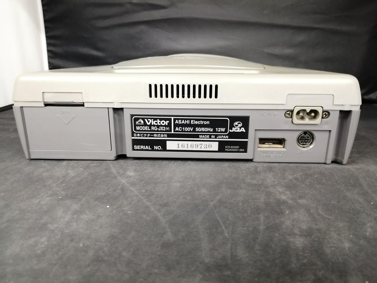Victor V Saturn JVC RG-JX2 Video Console System Sega Tested