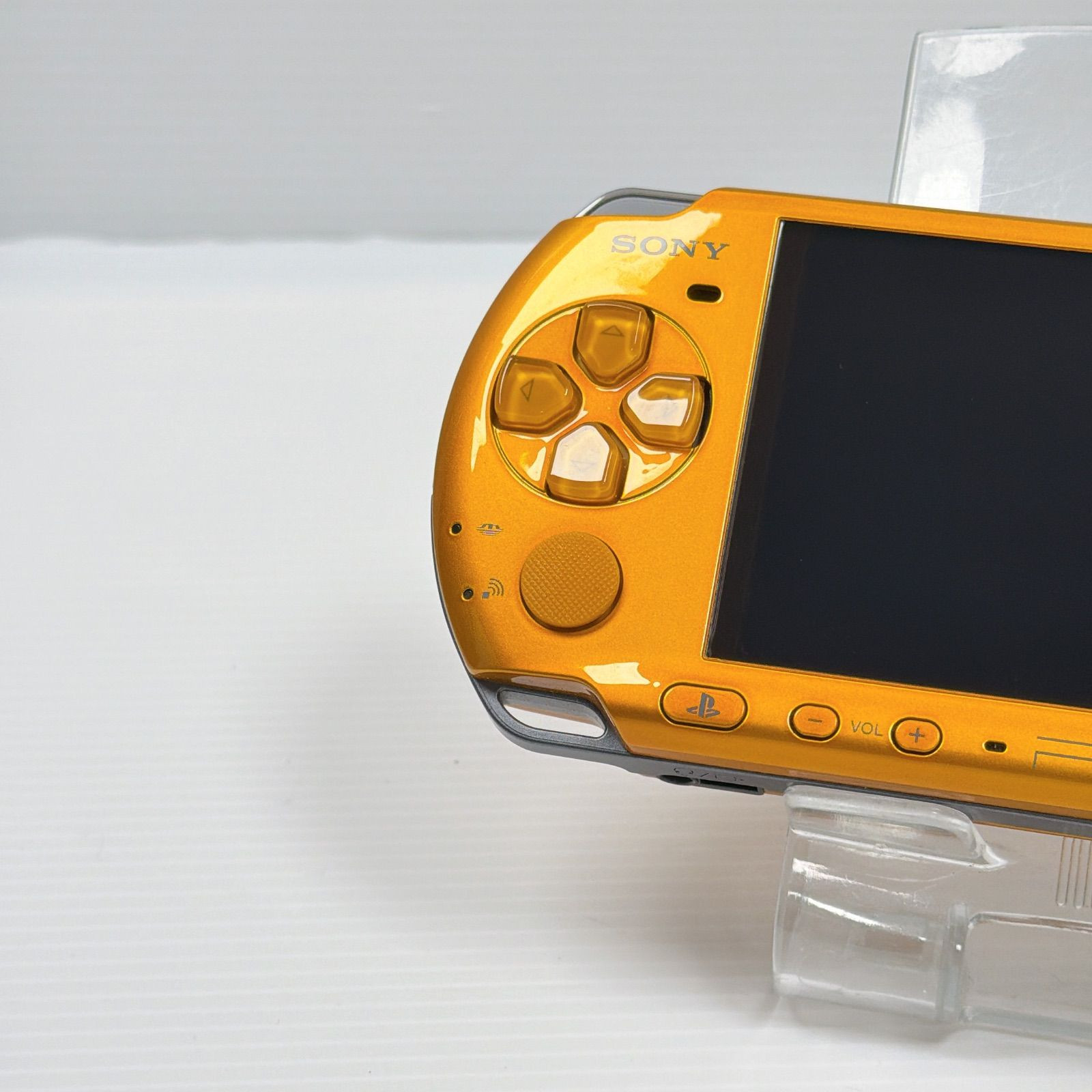 Sony PSP 3000 Bright Yellow Console PSP-3000 Tested w/ 128MB Card JP