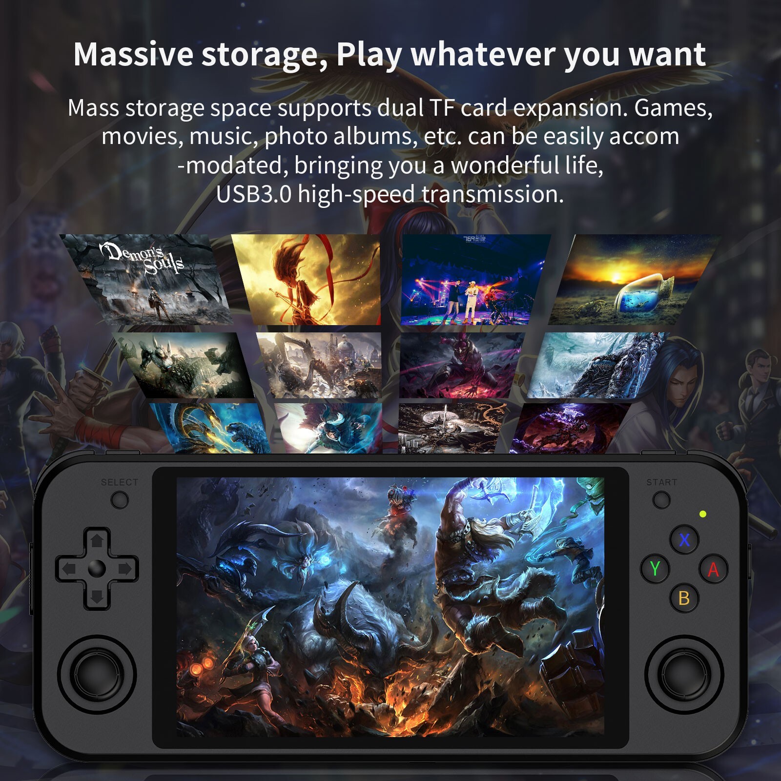 Anbernic RG552 Portable Game Console Player Android Linux Game Player 4000 Games