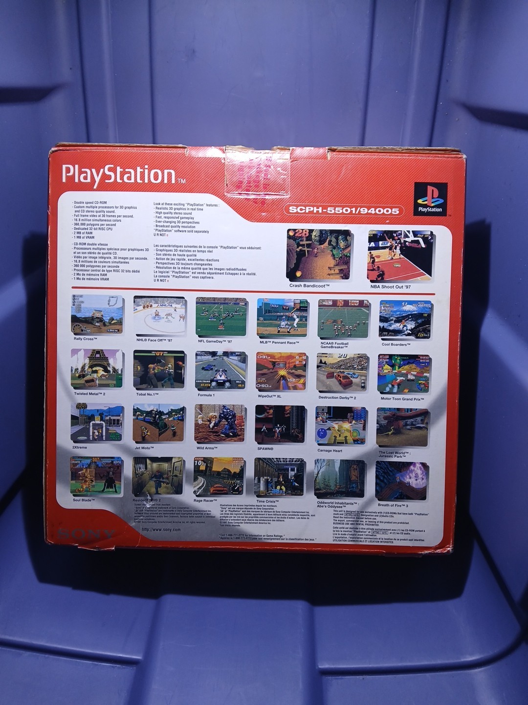 Open Box (New) Sony PlayStation 1 Console Mint+ in Box 1998 Retro tested