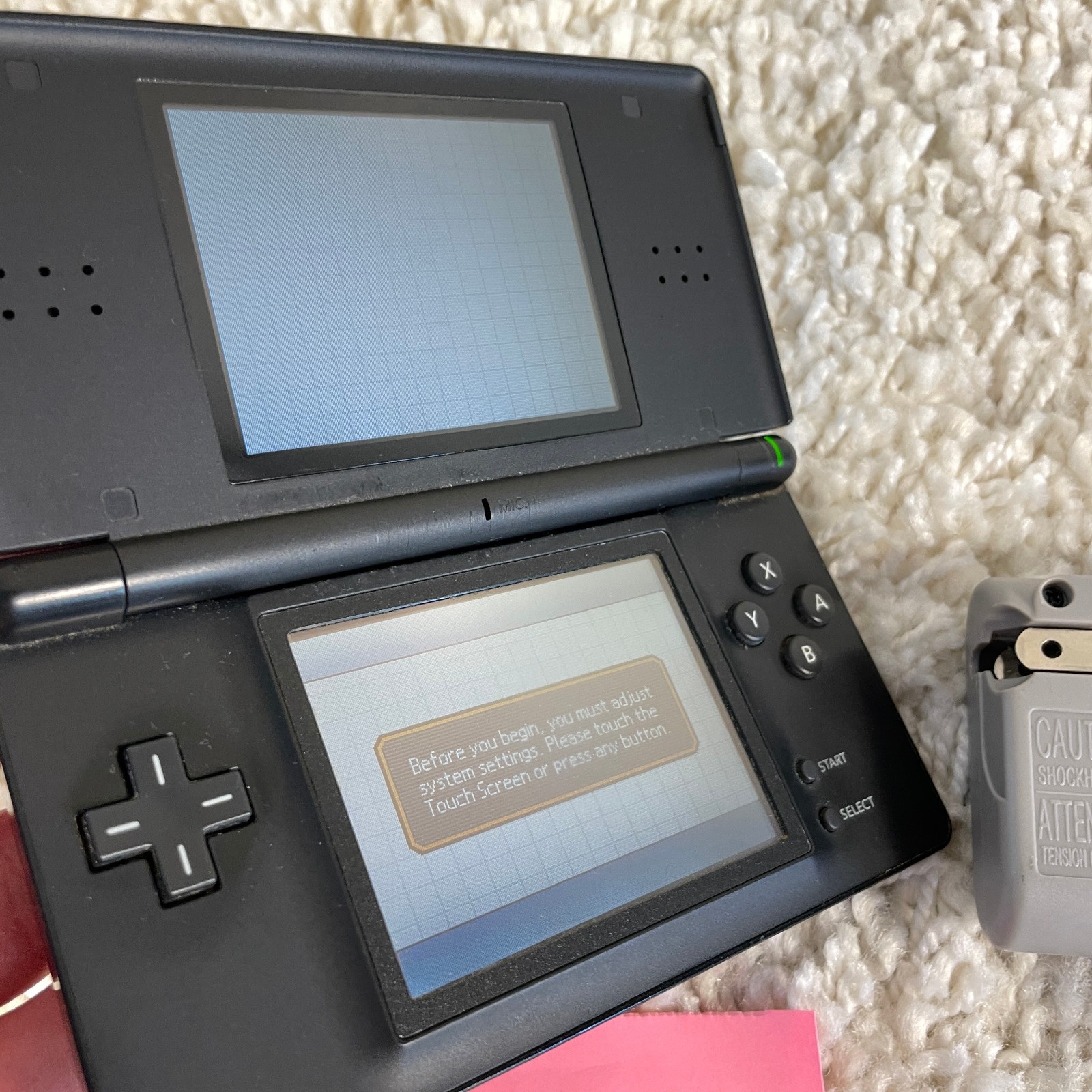 Nintendo DS Lite Handheld Console Onyx Black USG-001 READ