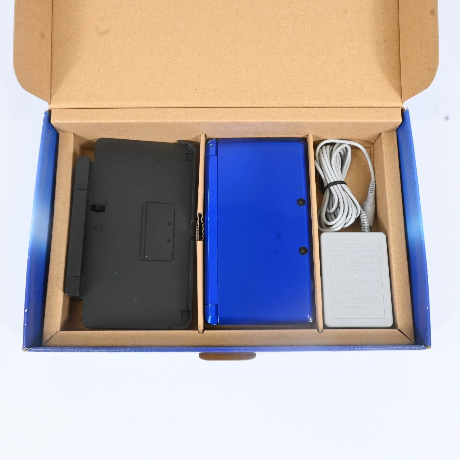 Nintendo 3DS Aqua Blue Console Boxed Tested w/ Charger NTSC-J Monster Hunter 4