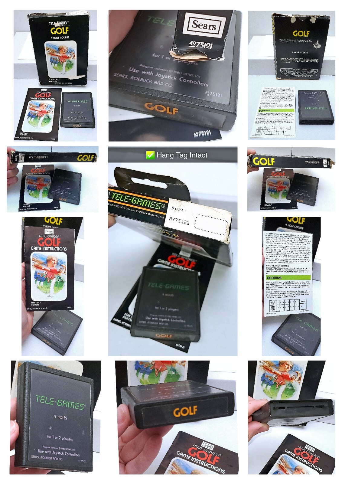🕹️ $765 RARE 1983 Sears Video Arcade II Console +15 CIB ATARI 2600 GAMES 3 Tix
