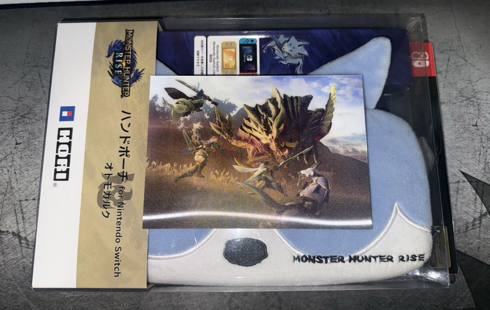 Nintendo Switch Monster Hunter Rise Deluxe Edition Console Black Gray Gold