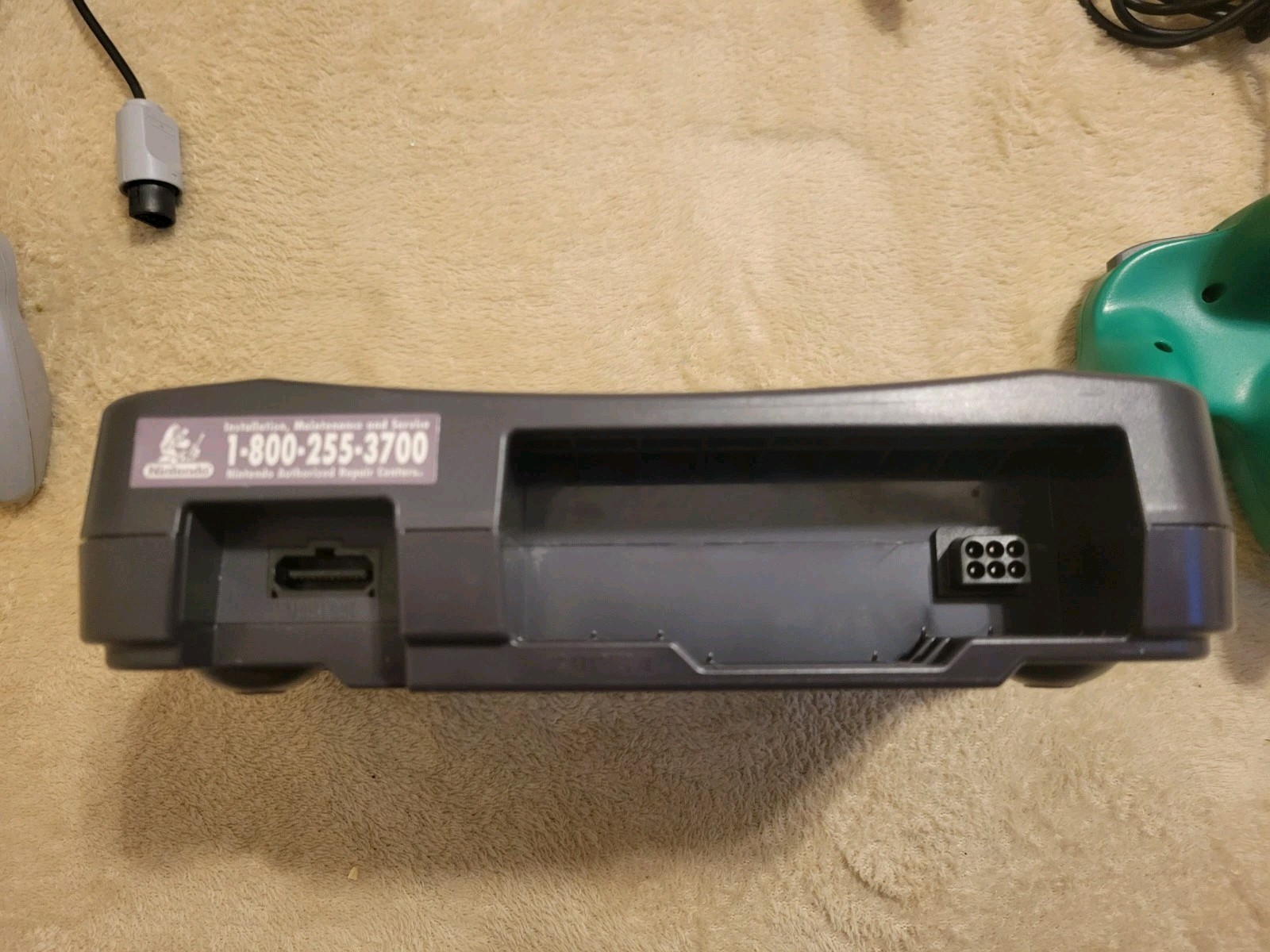 NINTENDO N64 CONSOLE NUS-001 WITH 2 CONTROLLERS, CABLES- TESTED WORKS