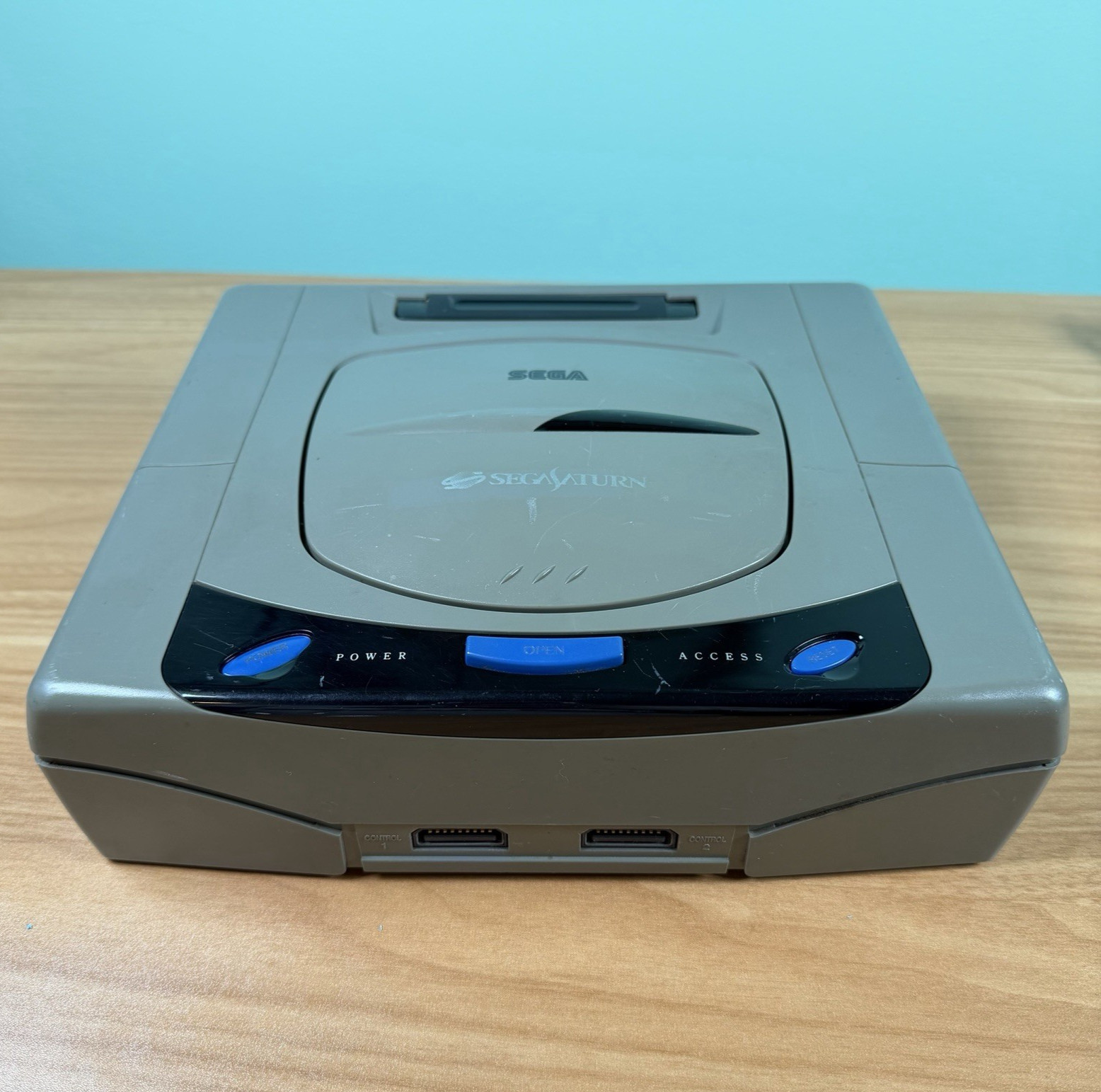 Sega Saturn Console HST-3200 Dark Gray JAPANESE Tested Works *US Seller*
