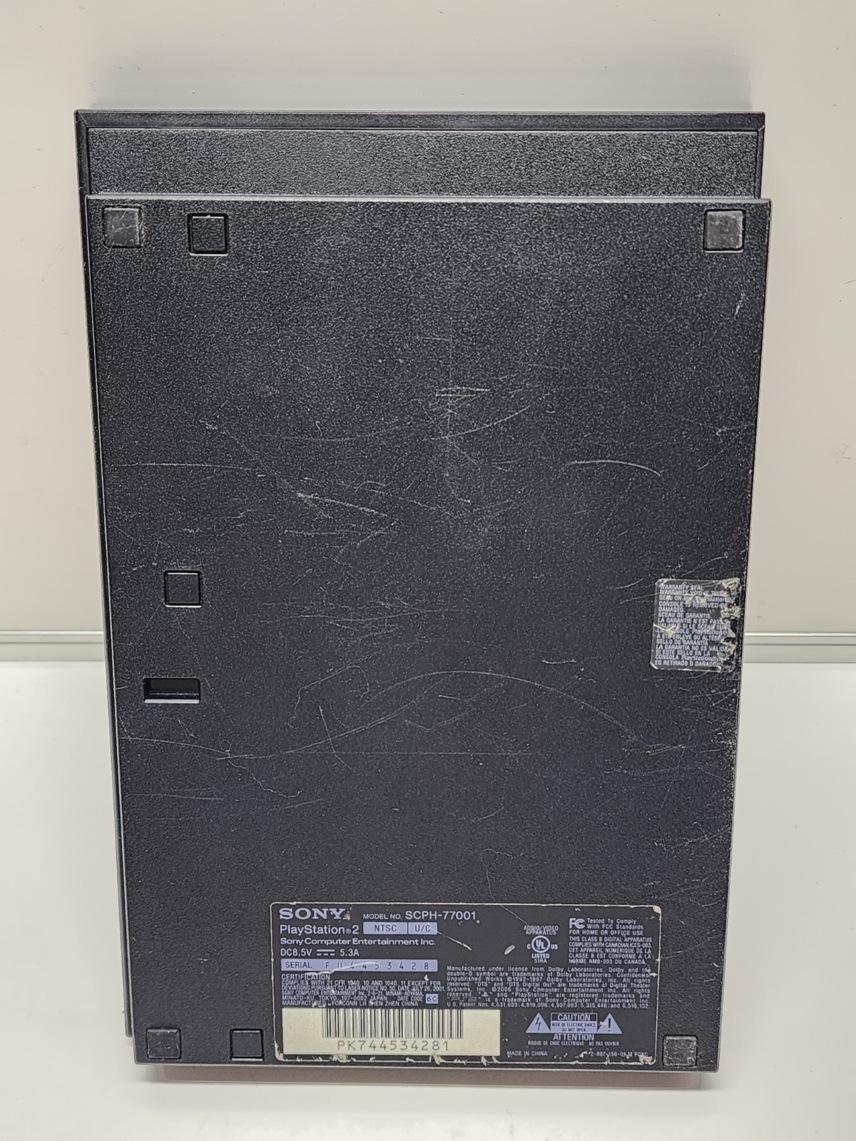 PlayStation 2 Model SCPH-77001 Slim Console No Power Cord UNTESTED
