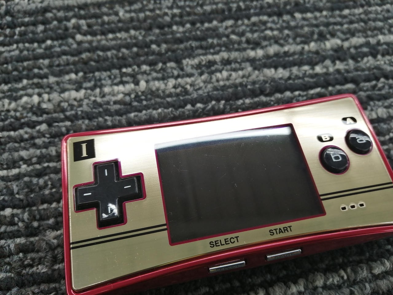 Nintendo GameBoy Micro 20th anniversary NES Color Game Console and adapter Japan