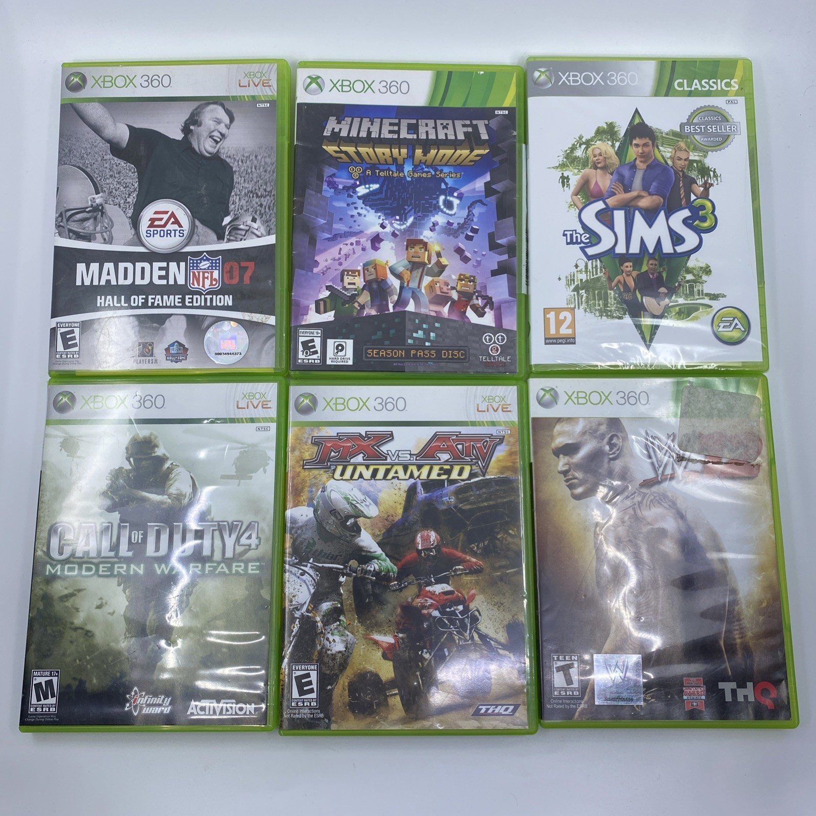 Microsoft Xbox 360 20GB Console System Tested & Working + Controllers + 12 Games