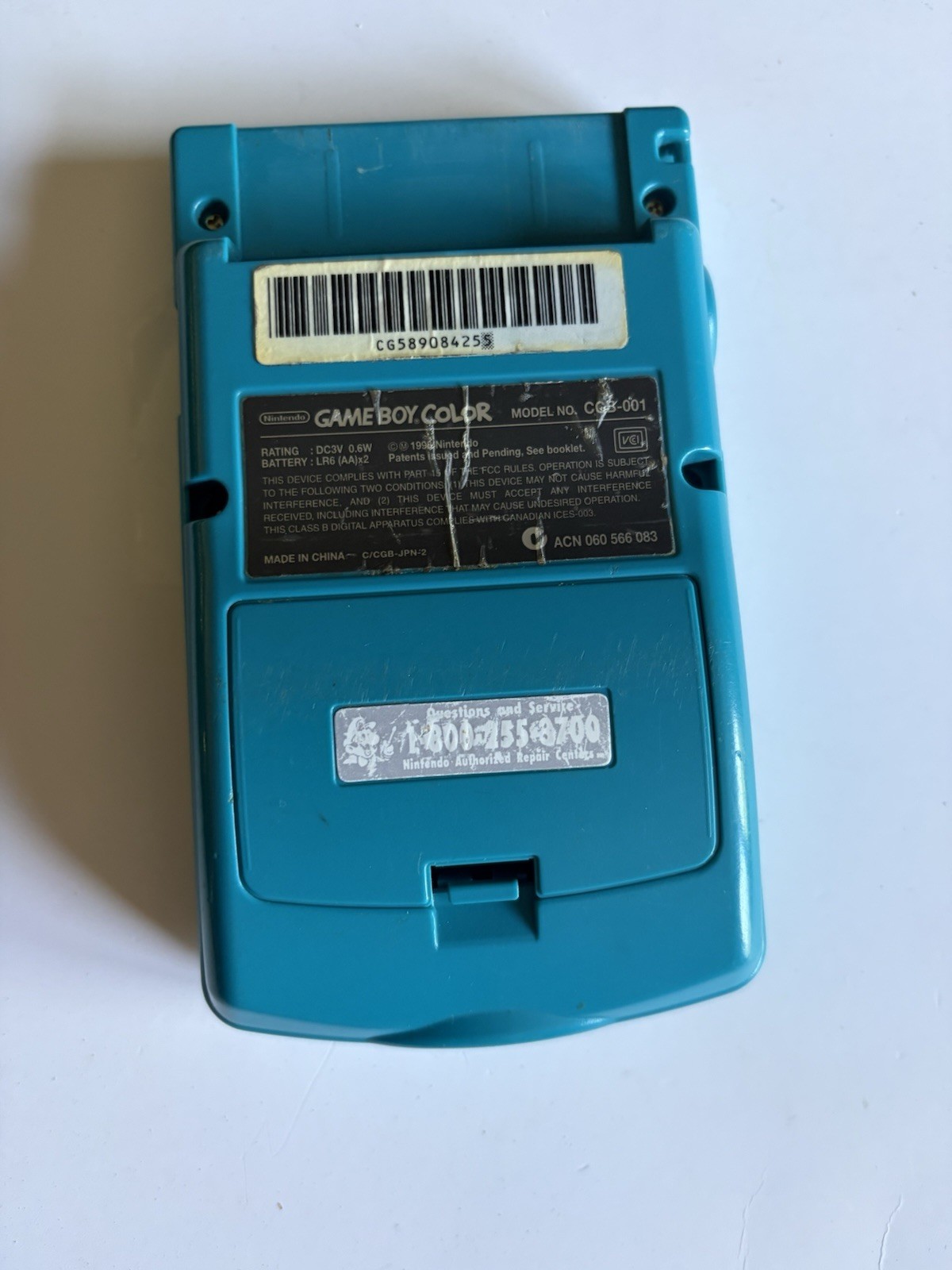 PROFESSIONALLY RESTORED Game Boy COLOR (Teal) Console Handheld NEW LENS