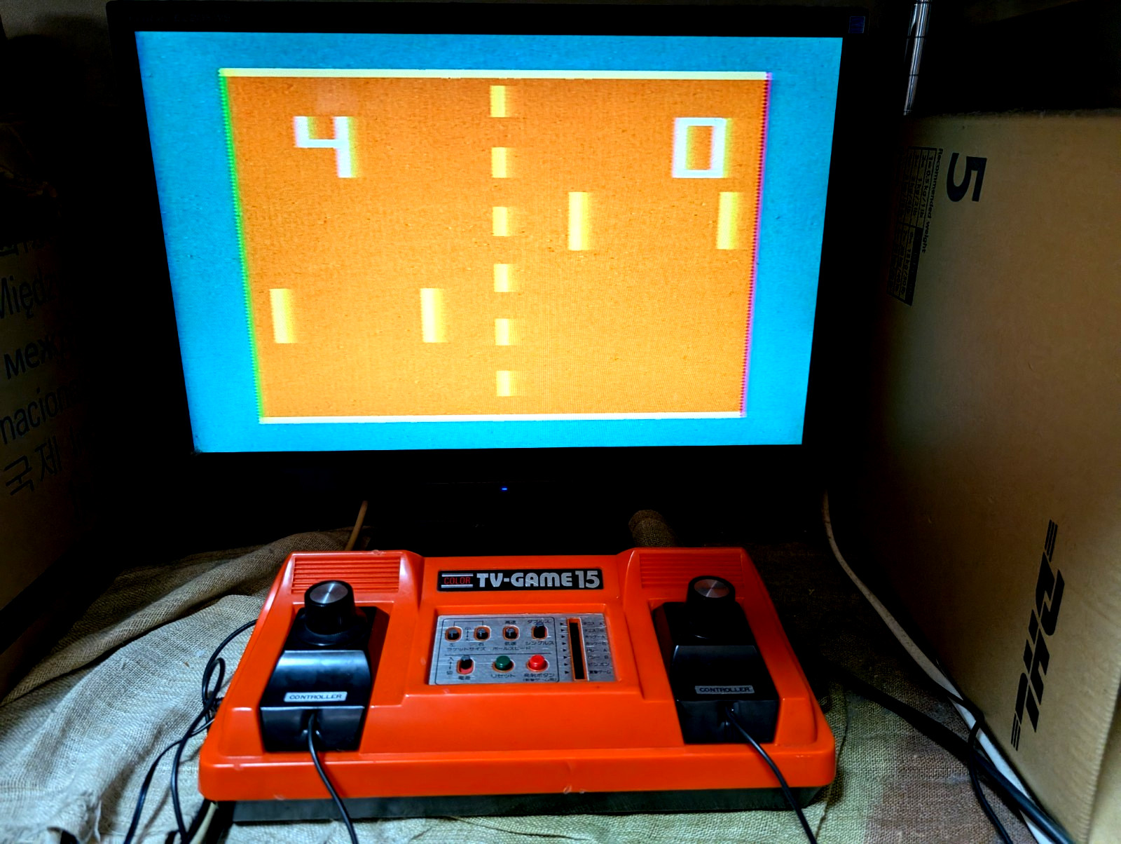 Nintendo Color TV game TV-GAME15 CTG-15V console Japan Box Manual