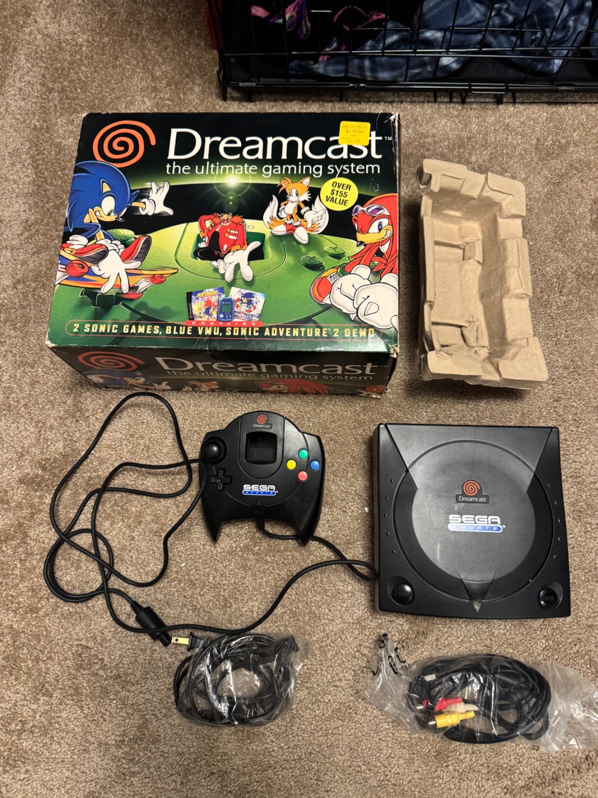 SEGA Dreamcast Sports Edition Black Console video game lot near-CIB complete DC