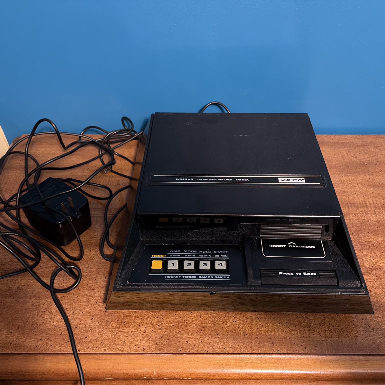 VTG Fairchild Channel F Video Entertainment System-15Cart Games Tested & Works