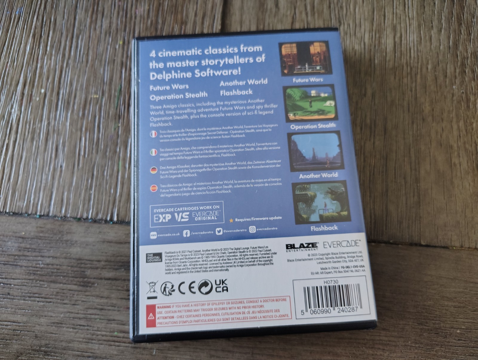 Evercade Delphine Software Collection 1 Amiga Multi-Game Cartridge #04 PEGI