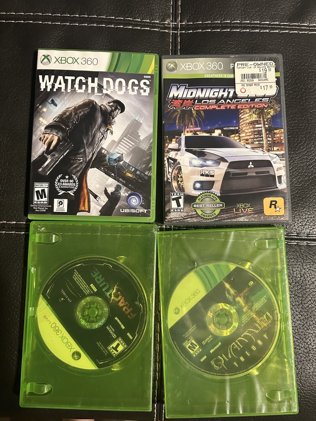 Microsoft Xbox 360 White 60gb Red Ring Plus Games Headset