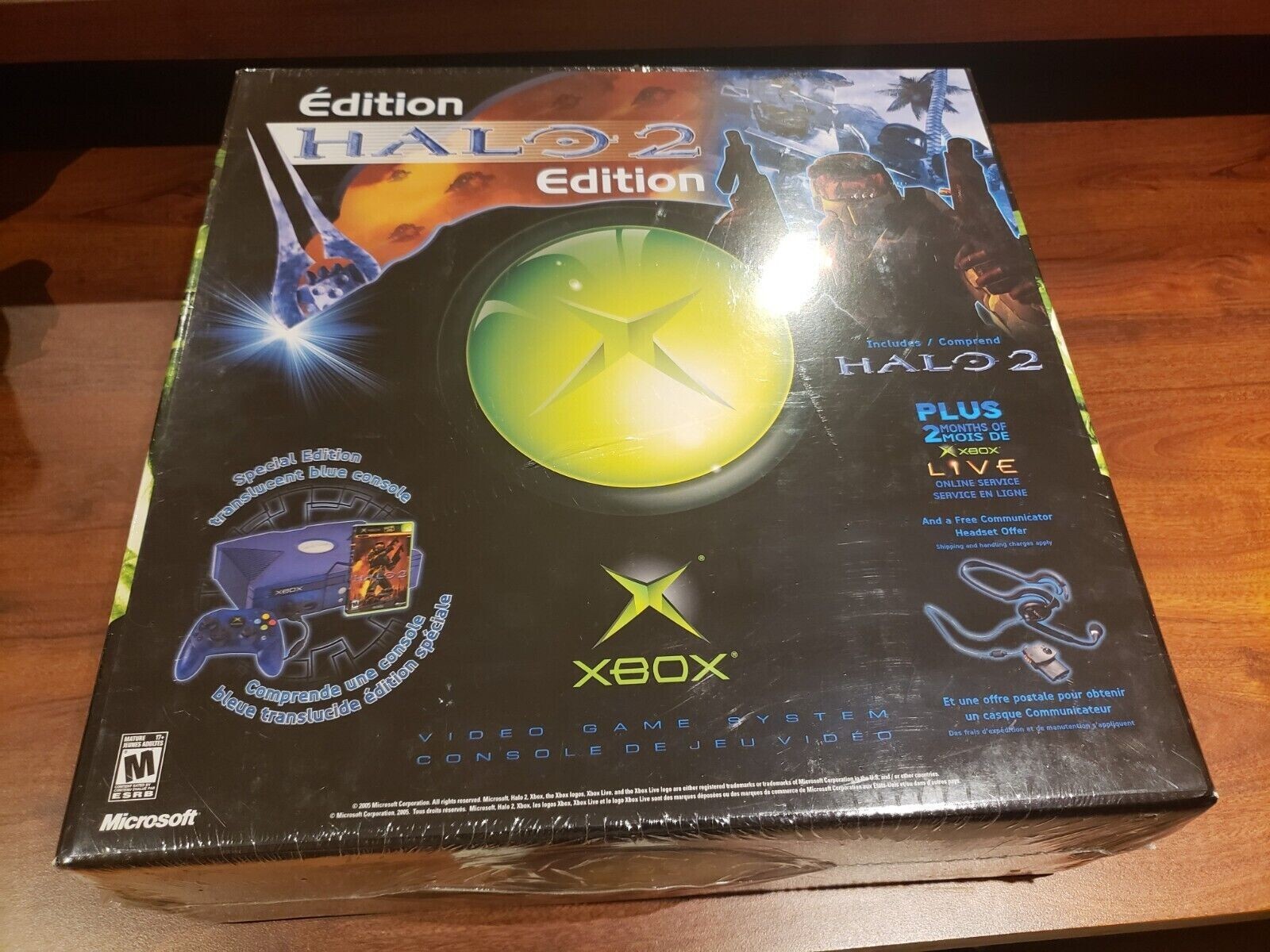 Xbox Halo 2 Edition Clear Blue/Bell Canada Exclusive BRAND NEW COLLECTOR’S ITEM