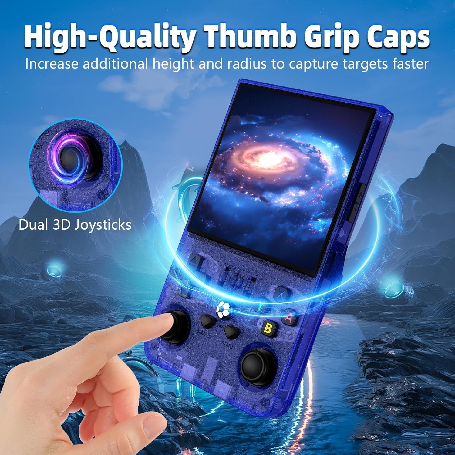128GB,R36MAX Handheld Game Console 4.0 Inch IPS Screen,22000+ Games, Video Games
