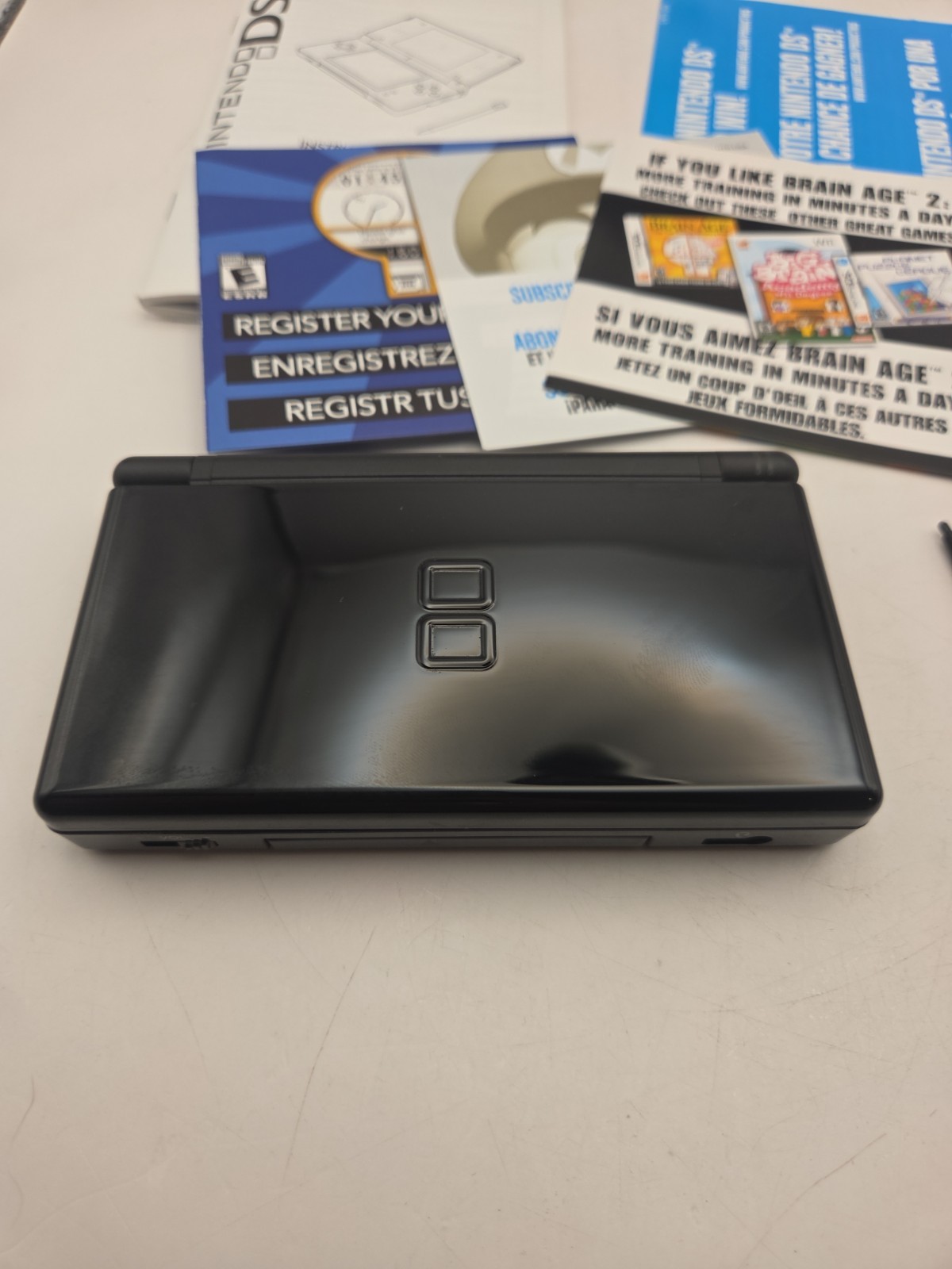 Nintendo DS Lite System – Black In Box CLEAN!