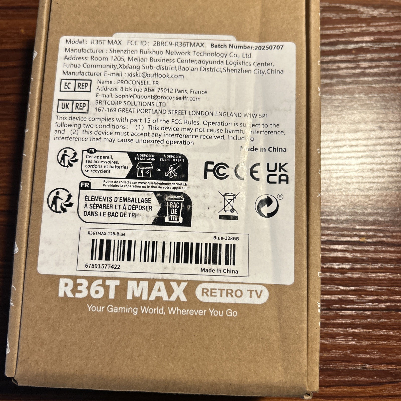 R36T MAX Upgraded Retro Handheld with 4000mAh Battery, 4.0» IPS 128GB