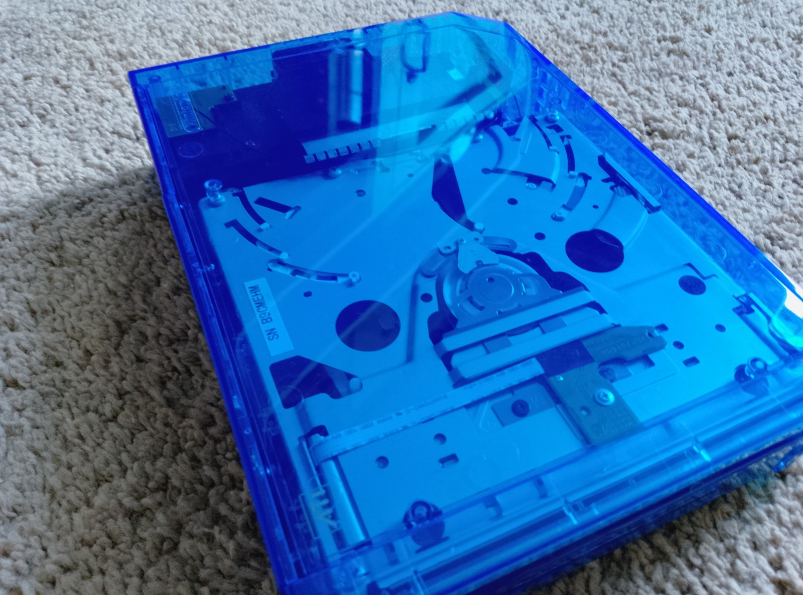 Custom Transparent Blue Wii Console Nintendo Wii Custom Wii Tested Working