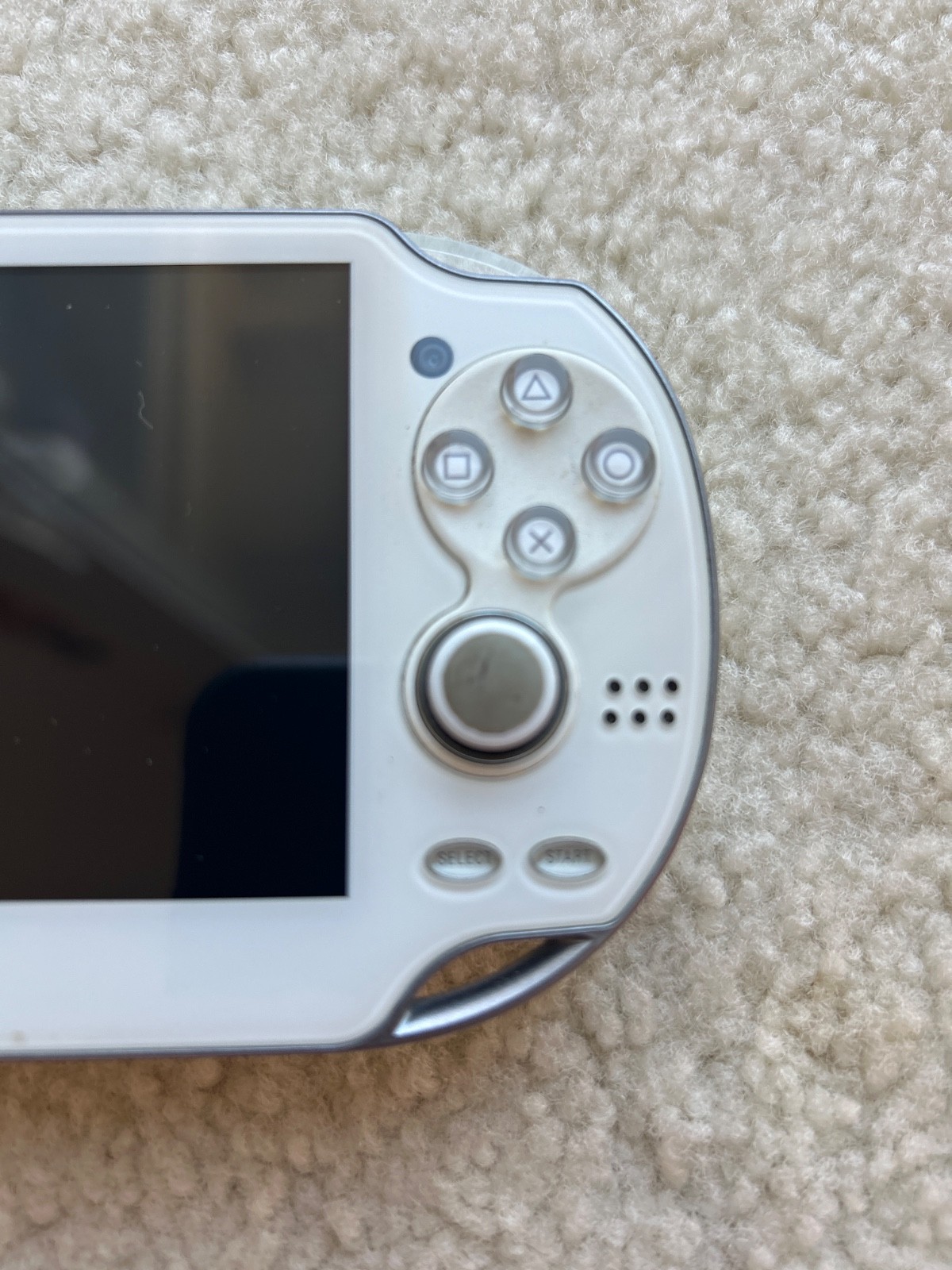 Playstation PS Vita PCH-1001 OLED White Console w/3 Memory Cards+8 Games READ
