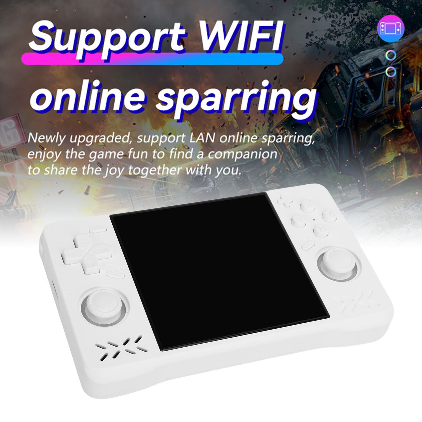 Retro Handheld Game Console 4in Screen 1.5GHz Portable Rechargeable Gaming UYOI