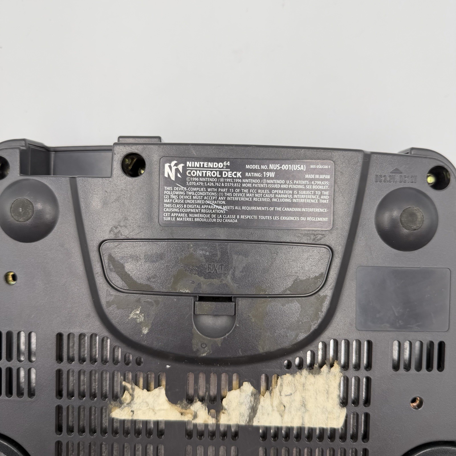 Nintendo 64 NUS-001(USA) Black Console Only Tested Working. Needs Expansion