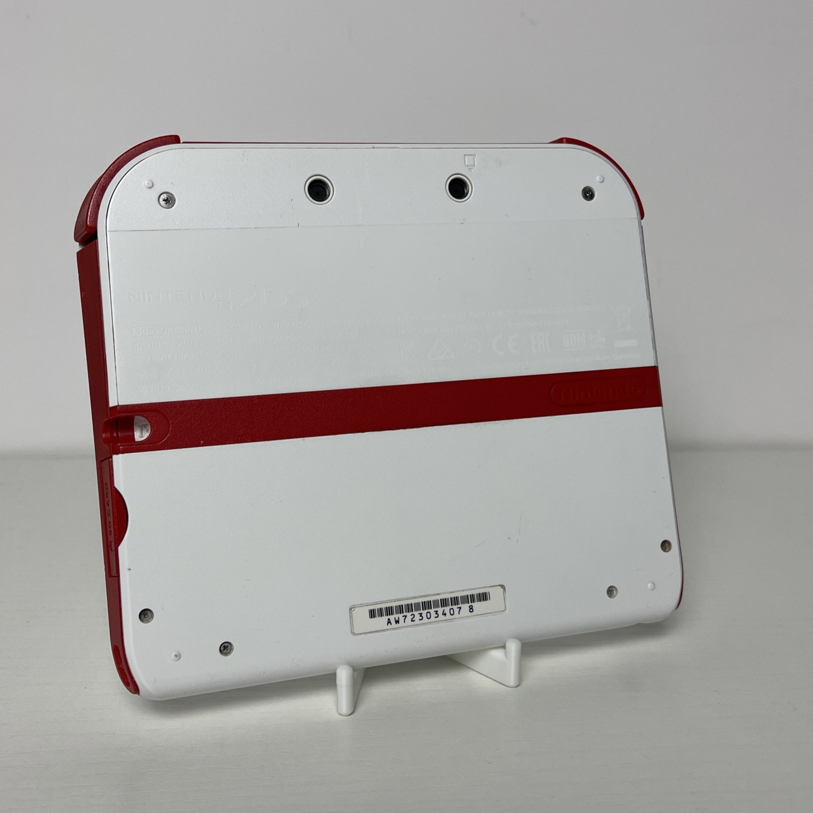 Nintendo 2DS Handheld Game Console FTR-001 Red White Tested Works