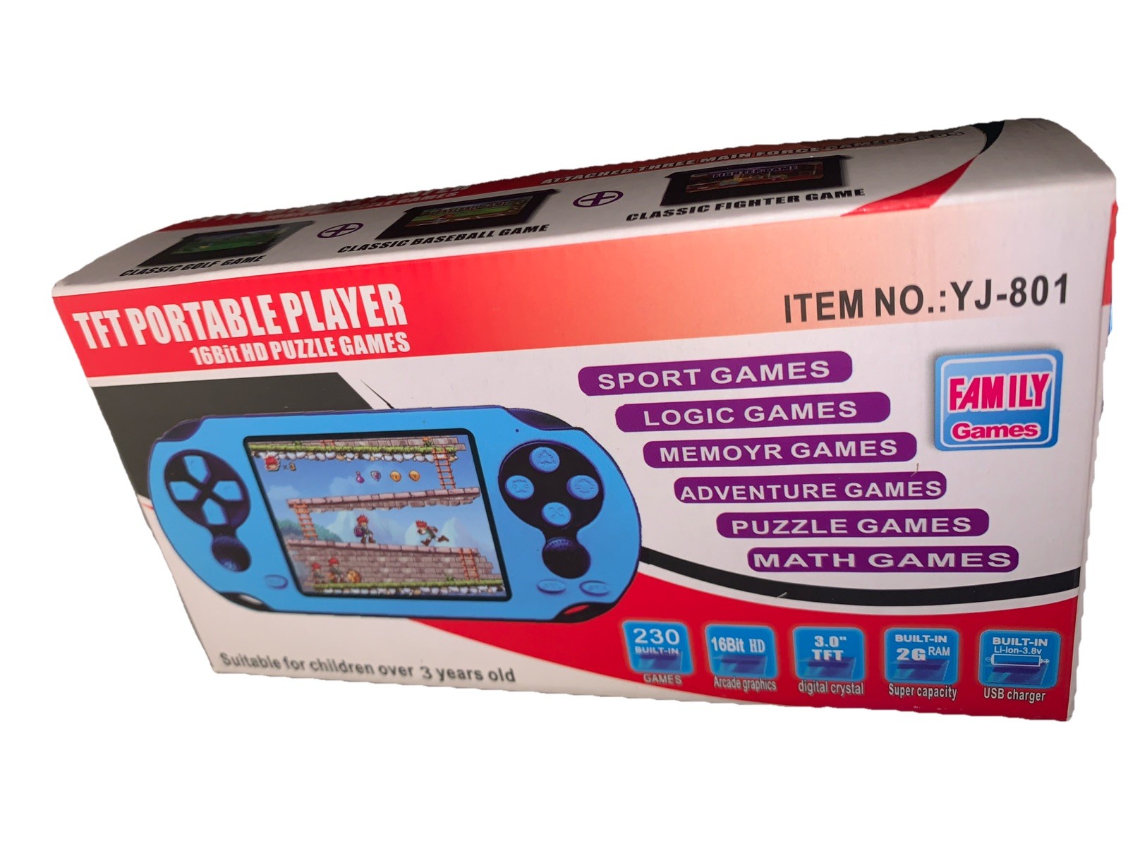 Classic Retro Handheld Gaming System – 230 Games,