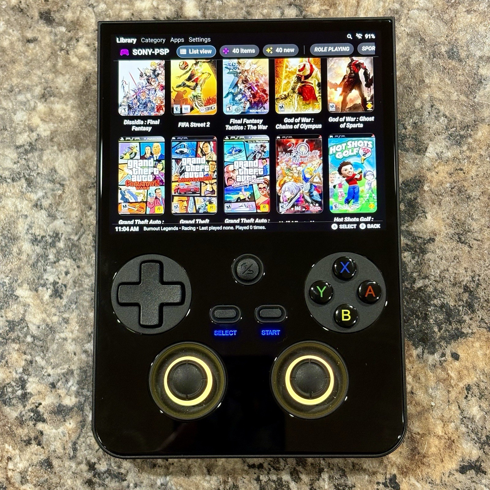 Anbernic RG477V, Custom Retro Handheld, 128GB + 256GB Card, Loaded Ready To Play