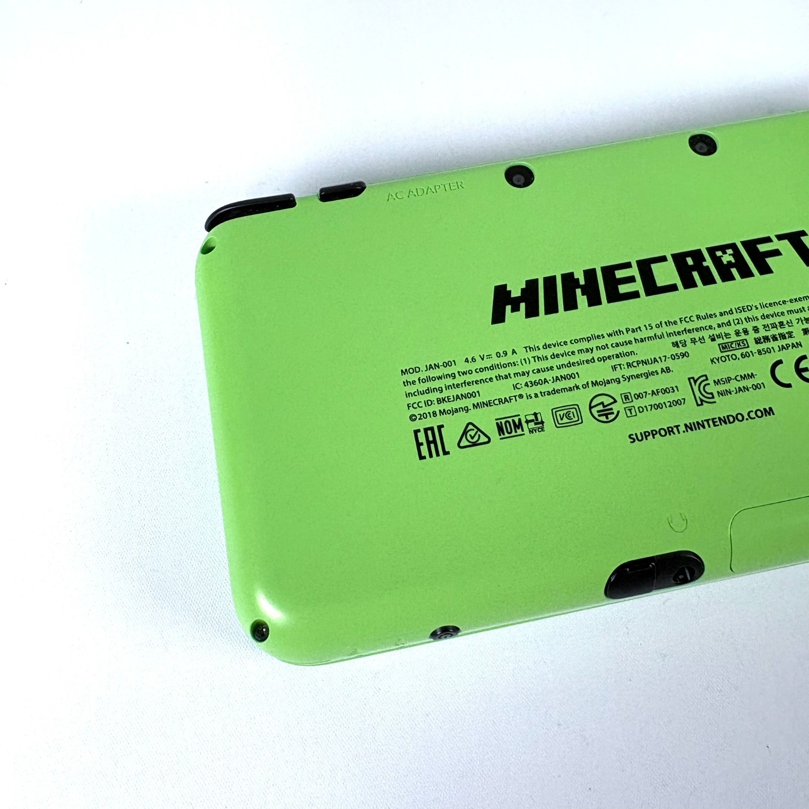 new Nintendo 2DS LL Minecraft Creeper Edition Video Game Console NTSC-J Japan