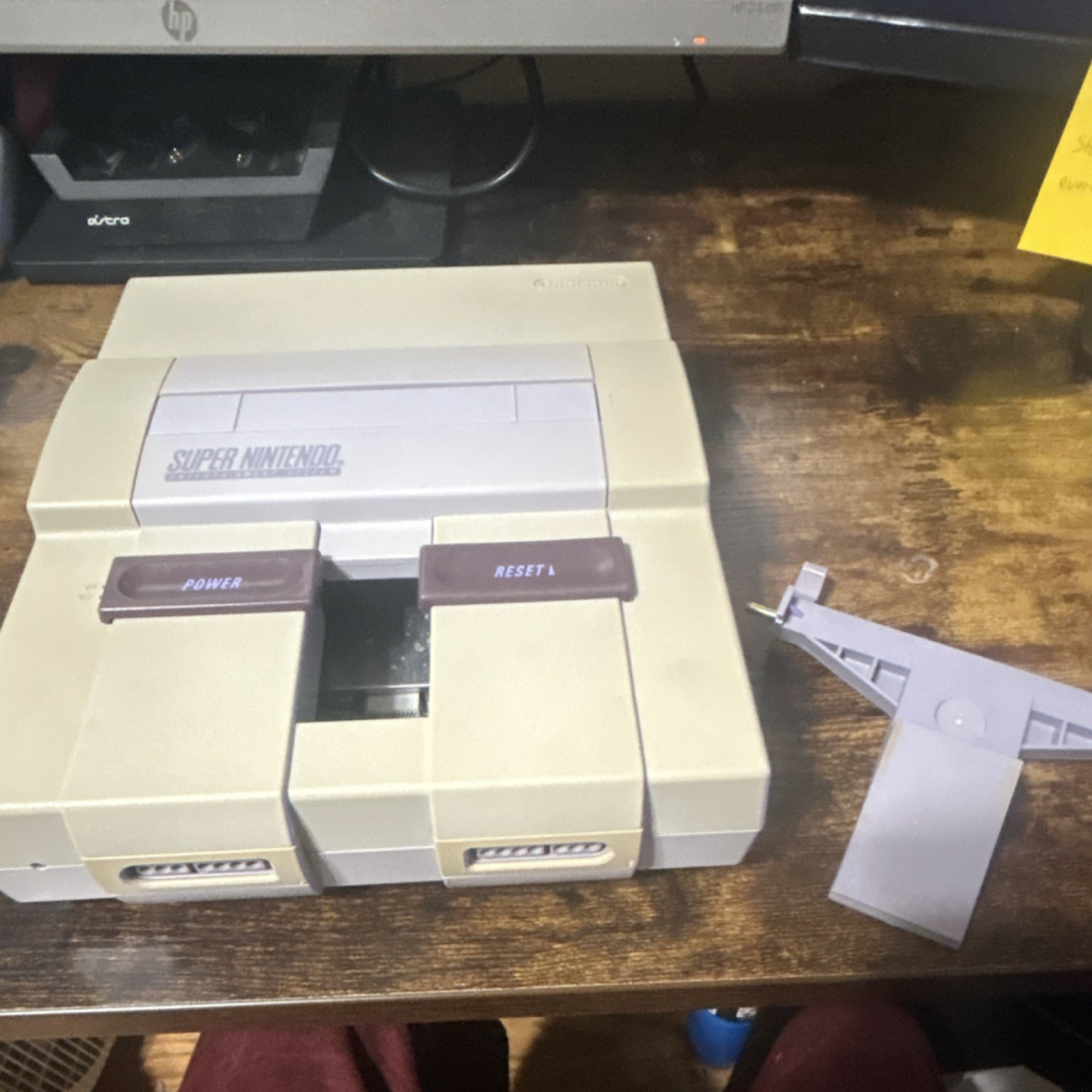 nintendo super nintendo entertainment system console snes gray purple