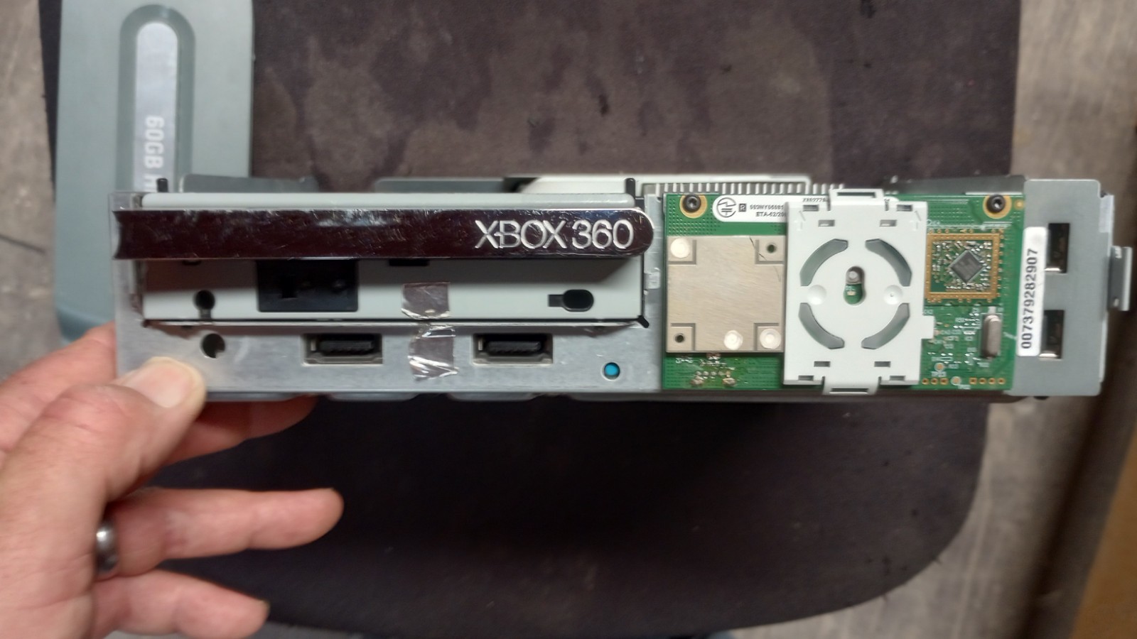 Microsoft Xbox 360 60GB Gray Hard Drive Disc Drive Motherboard Parts 2008 Untest