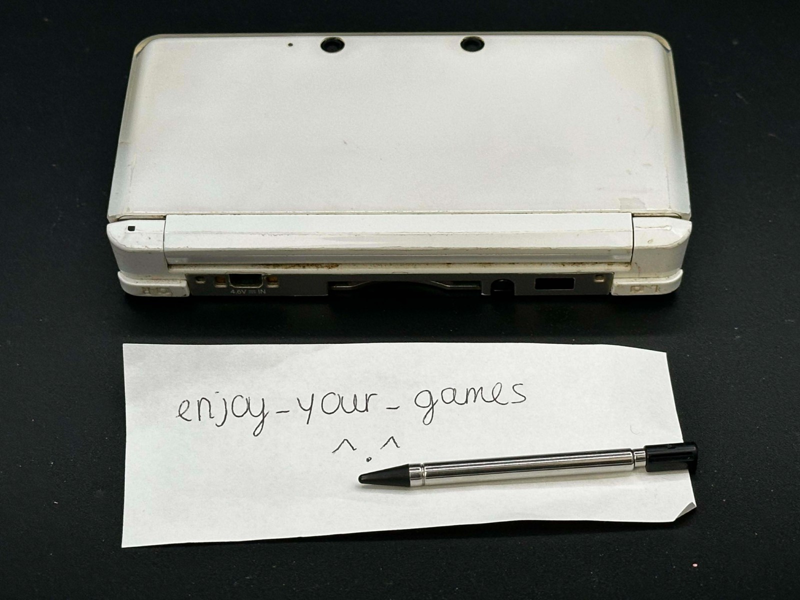 Nintendo 3DS Ice White Tested | English | Charger | USA Seller – SHIP IN 1-DAY