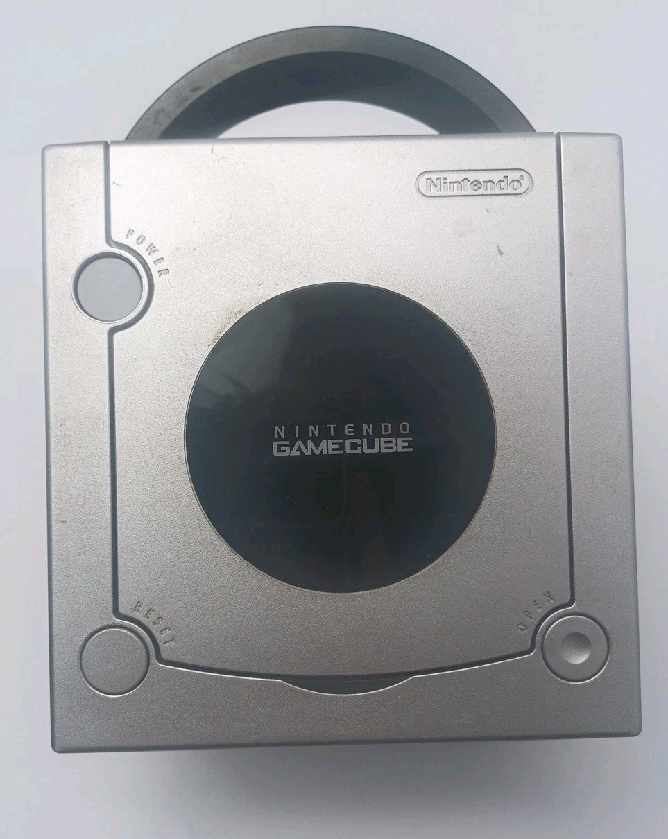 Nintendo GameCube Platinum Console -Controller- Cords Included DOL 101